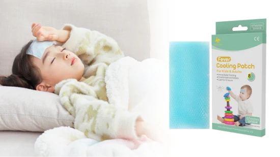 Prix ​​de personnalisation de base, soulagement des maux de tête à la menthe naturelle, Gel rafraîchissant pour enfants, Patch de fièvre